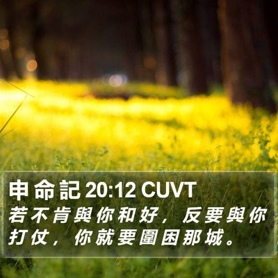 申 命 記 20:12 CUVT Bible Verse Image