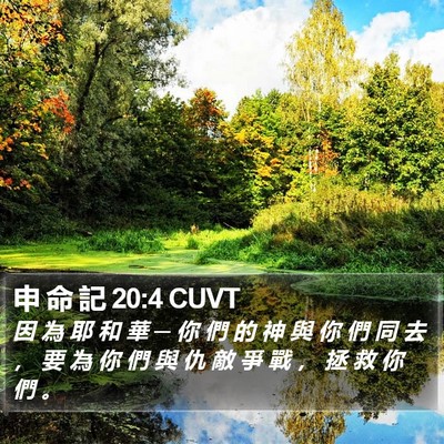 申 命 記 20:4 CUVT Bible Verse Image