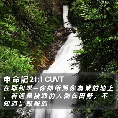申 命 記 21:1 CUVT Bible Verse Image