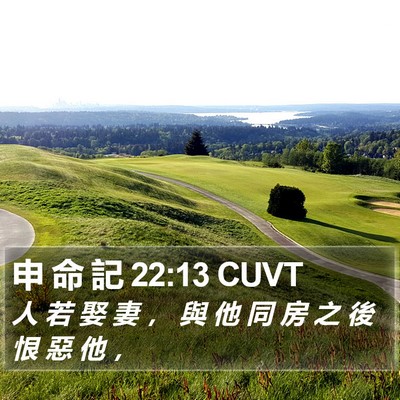 申 命 記 22:13 CUVT Bible Verse Image