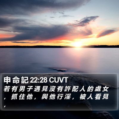 申 命 記 22:28 CUVT Bible Verse Image