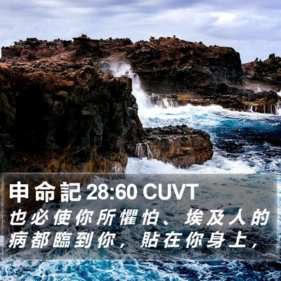 申 命 記 28:60 CUVT Bible Verse Image