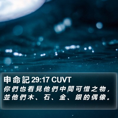 申 命 記 29:17 CUVT Bible Verse Image