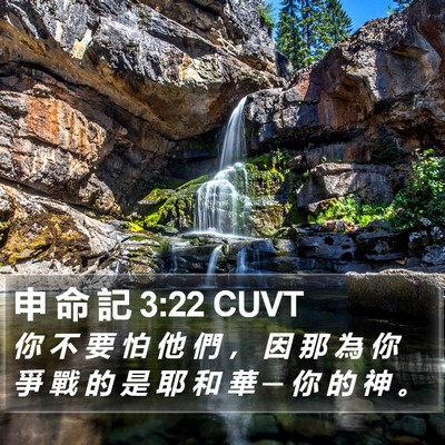 申 命 記 3:22 CUVT Bible Verse Image