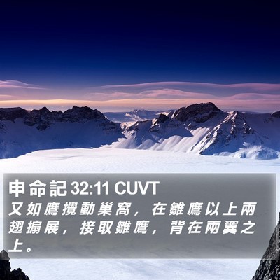 申 命 記 32:11 CUVT Bible Verse Image