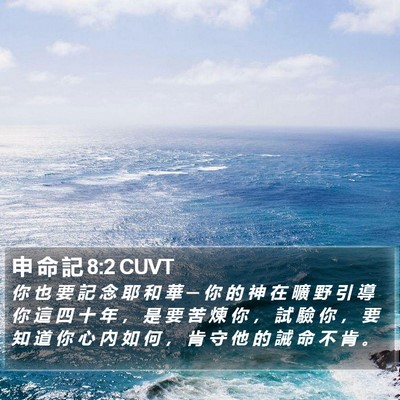 申 命 記 8:2 CUVT Bible Verse Image