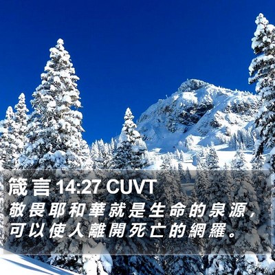 箴 言 14:27 CUVT Bible Verse Image