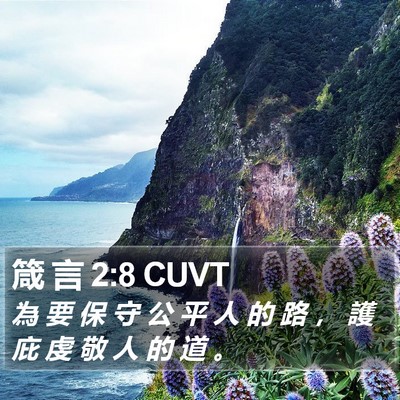 箴 言 2:8 CUVT Bible Verse Image