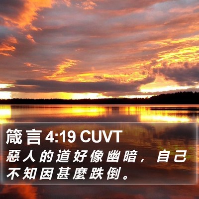 箴 言 4:19 CUVT Bible Verse Image