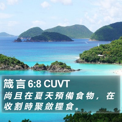 箴 言 6:8 CUVT Bible Verse Image