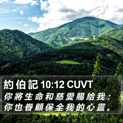 約 伯 記 10:12 CUVT Bible Verse Image