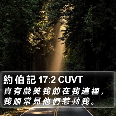 約 伯 記 17:2 CUVT Bible Verse Image