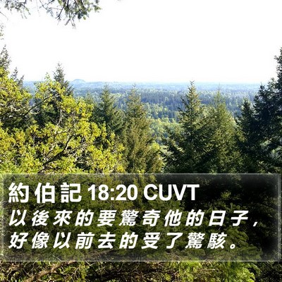 約 伯 記 18:20 CUVT Bible Verse Image