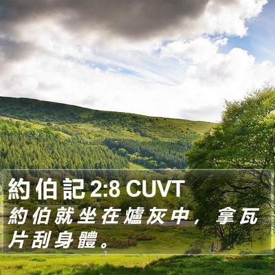 約 伯 記 2:8 CUVT Bible Verse Image