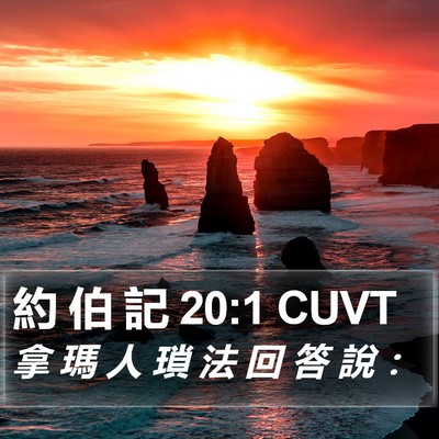 約 伯 記 20:1 CUVT Bible Verse Image
