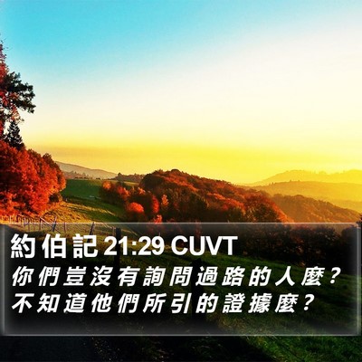 約 伯 記 21:29 CUVT Bible Verse Image