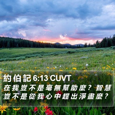 約 伯 記 6:13 CUVT Bible Verse Image