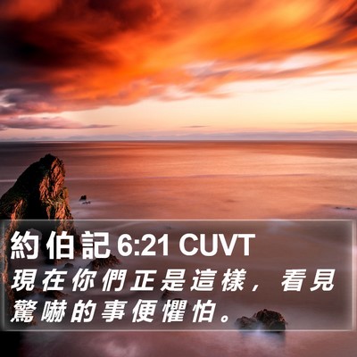 約 伯 記 6:21 CUVT Bible Verse Image