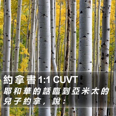 約 拿 書 1:1 CUVT Bible Verse Image