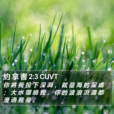 約 拿 書 2:3 CUVT Bible Verse Image