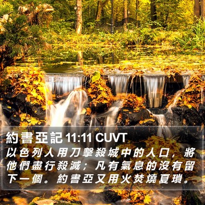 約 書 亞 記 11:11 CUVT Bible Verse Image