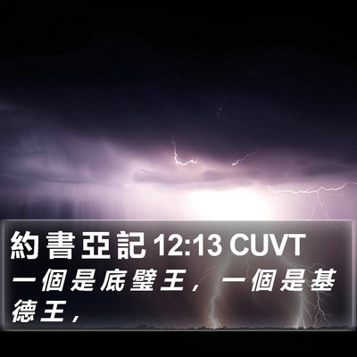 約 書 亞 記 12:13 CUVT Bible Verse Image