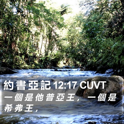 約 書 亞 記 12:17 CUVT Bible Verse Image