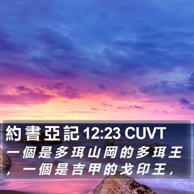 約 書 亞 記 12:23 CUVT Bible Verse Image