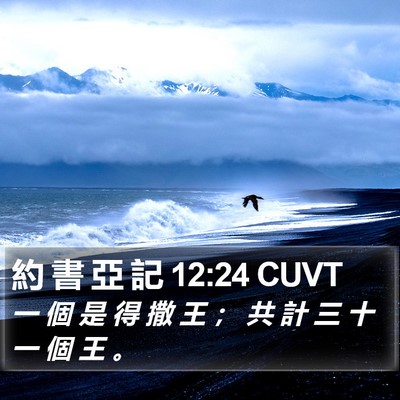 約 書 亞 記 12:24 CUVT Bible Verse Image