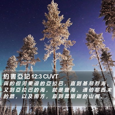 約 書 亞 記 12:3 CUVT Bible Verse Image