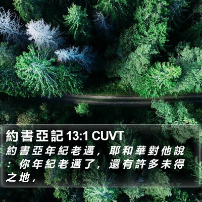 約 書 亞 記 13:1 CUVT Bible Verse Image