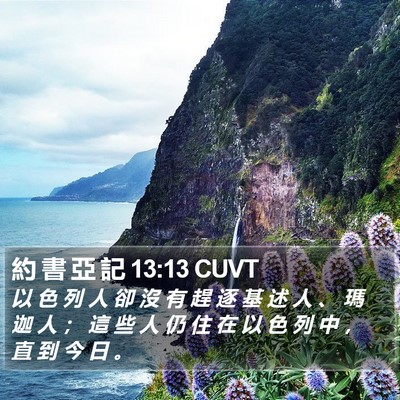 約 書 亞 記 13:13 CUVT Bible Verse Image