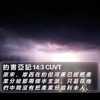 約 書 亞 記 14:3 CUVT Bible Verse Image