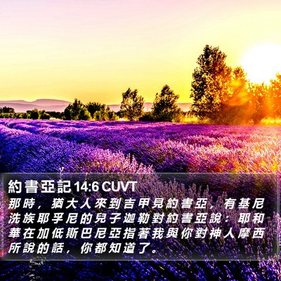 約 書 亞 記 14:6 CUVT Bible Verse Image