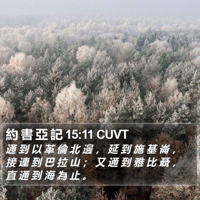 約 書 亞 記 15:11 CUVT Bible Verse Image