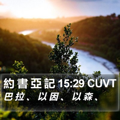 約 書 亞 記 15:29 CUVT Bible Verse Image