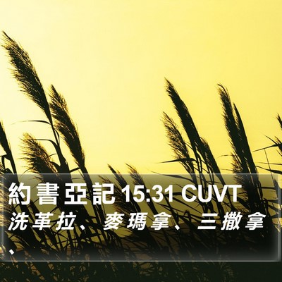 約 書 亞 記 15:31 CUVT Bible Verse Image