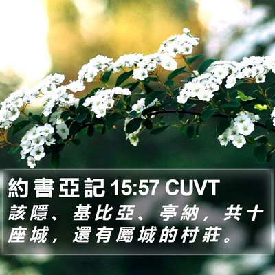 約 書 亞 記 15:57 CUVT Bible Verse Image