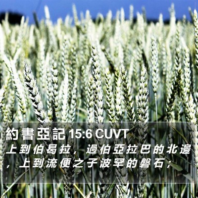 約 書 亞 記 15:6 CUVT Bible Verse Image