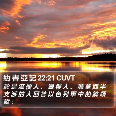 約 書 亞 記 22:21 CUVT Bible Verse Image