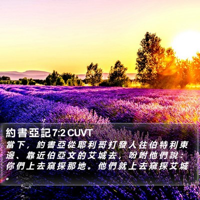 約 書 亞 記 7:2 CUVT Bible Verse Image