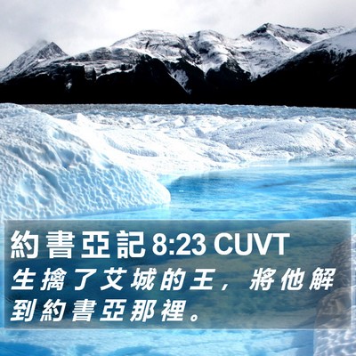 約 書 亞 記 8:23 CUVT Bible Verse Image