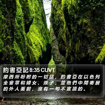約 書 亞 記 8:35 CUVT Bible Verse Image