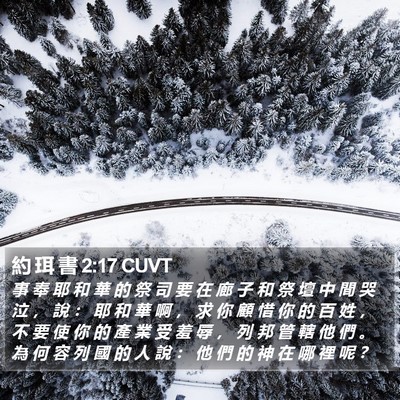 約 珥 書 2:17 CUVT Bible Verse Image
