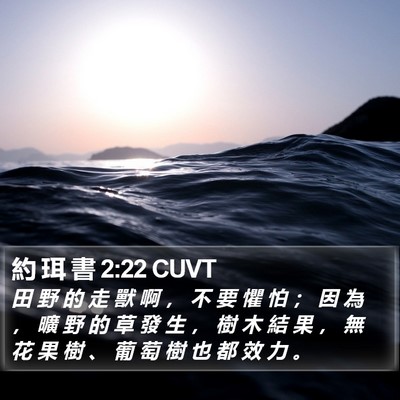 約 珥 書 2:22 CUVT Bible Verse Image