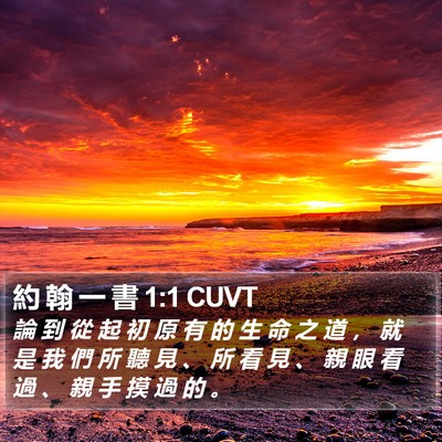 約 翰 一 書 1:1 CUVT Bible Verse Image