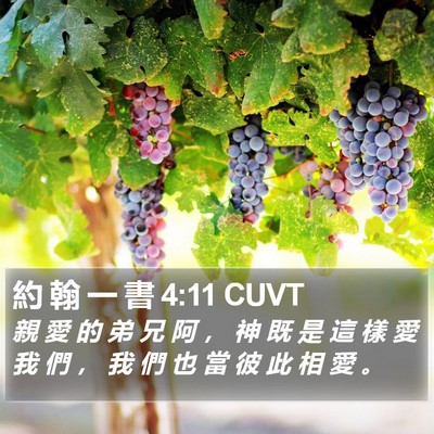 約 翰 一 書 4:11 CUVT Bible Verse Image
