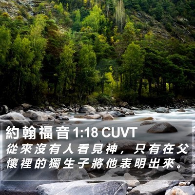 約 翰 福 音 1:18 CUVT Bible Verse Image