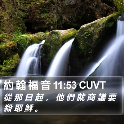 約 翰 福 音 11:53 CUVT Bible Verse Image