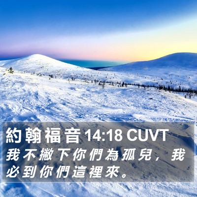 約 翰 福 音 14:18 CUVT Bible Verse Image